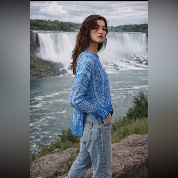 Anthropologie Sweaters - Anthropologie NWT Textured High-Low Pullover Sweater size SP